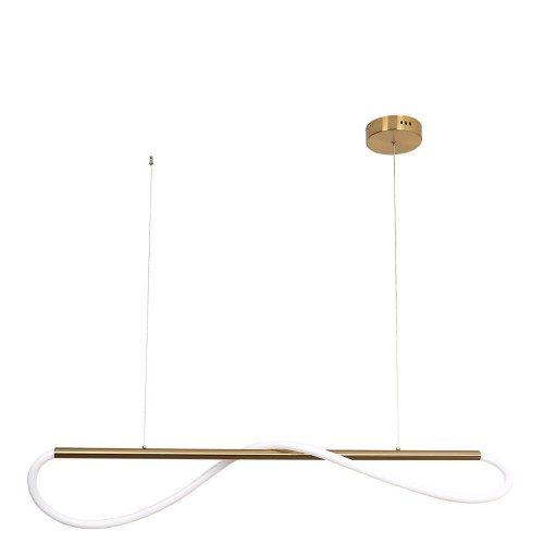 LAMPAMI - nowoczesna lampa wisząca, lampa do salonu, złota lampa ledowa, lampa do sypialni, designerska lampa ledowa MELECA S