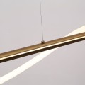 LAMPAMI - nowoczesna lampa wisząca, lampa do salonu, złota lampa ledowa, lampa do sypialni, designerska lampa ledowa MELECA S