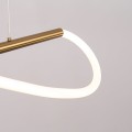 LAMPAMI - nowoczesna lampa wisząca, lampa do salonu, złota lampa ledowa, lampa do sypialni, designerska lampa ledowa MELECA S