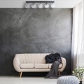 LAMPAMI - lampa sufitowa do salonu klosze białe kule, lampa sufitowa do salonu, lampa nad stół, lampa szklane kule SFERA BLACK/CHROME