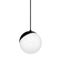 LAMPAMI - lampa sufitowa do salonu klosze białe kule, lampa sufitowa wisząca do salonu, lampa nad stół, lampa szklane kule SFERA BLACK
