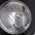 LAMPAMI - lampa sufitowa do salonu klosze białe kule, lampa sufitowa wisząca do salonu, lampa nad stół, lampa szklane kule SFERA BLACK/CHROME