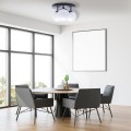 LAMPAMI - lampa sufitowa do salonu klosze białe kule, lampa sufitowa wisząca do salonu, lampa nad stół, lampa szklane kule SFERA BLACK/CHROME