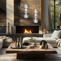 LAMPAMI - lampa sufitowa ledowa, lampa ledowa wisząca, lampa do sypialni DAPHNE SMOKED 36W