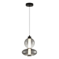 LAMPAMI - lampa sufitowa ledowa, lampa ledowa wisząca, lampa do sypialni DAPHNE SMOKED 12W