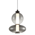 LAMPAMI - lampa sufitowa ledowa, lampa ledowa wisząca, lampa do sypialni DAPHNE SMOKED 12W