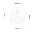 LAMPAMI - plafon Vetro chrom szkic