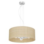 Lampa sufitowa wisząca  z rattanem 3xE27 MARSHALL WHITE/RATTAN