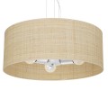 LAMPAMI - lampa wisząca do salonu, lampa boho, lampa sufitowa wisząca z rattanem MARSHALL WHITE / RATTAN