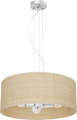 LAMPAMI - lampa wisząca do salonu, lampa boho, lampa sufitowa wisząca z rattanem MARSHALL WHITE / RATTAN