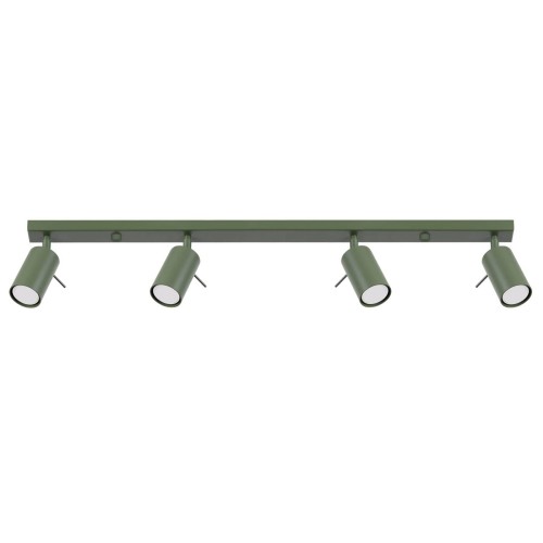 LAMPAMI - zielona lampa sufitowa, lampa przysufitowa spot, lampa sufitowa do salonu RING 4L