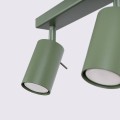 LAMPAMI - zielona lampa sufitowa, lampa przysufitowa spot, lampa sufitowa do salonu RING 4L