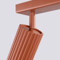 LAMPAMI - ryflowana lampa sufitowa potrójna, lampa przysufitowa spot, lampa sufitowa do salonu KARBON 3L