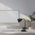 LAMPAMI - czarna lampka biurkowa, lampka stojąca, lampka stojąca do salonu, LOGIC Black
