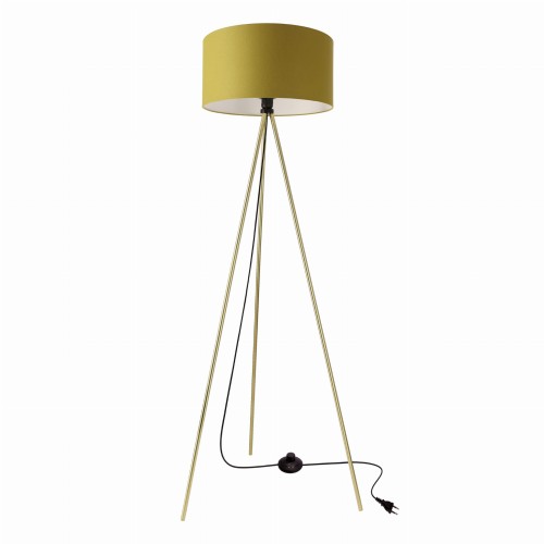 LAMPAMI - złota lampa podłogowa, lampa podłogowa do sypialni, lampa podłogowa nowoczesna VANTI