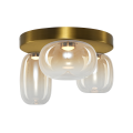 LAMPAMI - lampa do salonu nad sofę, lampa ledowa złota amber, lampa do sypiani, lampa na korytarz VASO AMBER