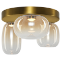 LAMPAMI - lampa do salonu nad sofę, lampa ledowa złota amber, lampa do sypiani, lampa na korytarz VASO AMBER