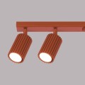 LAMPAMI - lampa listwa sufitowa, lampa przysufitowa, lampa sufitowa do salonu KARBON 6L