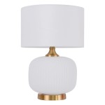  Lampa stołowa biała Tamiza mała 1xE27 WHITE