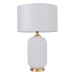  Lampa stołowa biała Tamiza duża 1xE27 