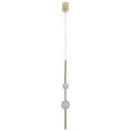 LAMPAMI - lampa wisząca złota nowoczesna, złota lampa ledowa, nowoczesna lampa do salonu, żyrandol nowoczesny do salonu Vaku LED 4000K