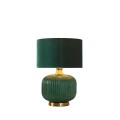 LAMPAMI - lampa stojąca zielona ze złotym, lampa do sypialni, ekskluzywna lampa stojąca nowoczesna Tamiza zielona