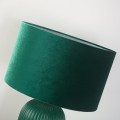 LAMPAMI - lampa stojąca zielona ze złotym, lampa do sypialni, ekskluzywna lampa stojąca nowoczesna Tamiza 65 cm zielona