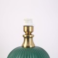 LAMPAMI - lampa stojąca zielona ze złotym, lampa do sypialni, ekskluzywna lampa stojąca nowoczesna Tamiza 65 cm zielona