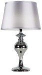 Srebrna lampa glamour stojąca 1xE27 60W PRIMA