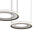 LAMPAMI - lampa ledowa wisząca, nowoczesny żyrandol do salonu, lampa wisząca ledowa NEST LED