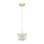 Złota lampa ledowa wisząca 4000K  9W ELEGANCE LED