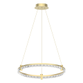 LAMPAMI - lampa wisząca złota nowoczesna, złota lampa ledowa, nowoczesna lampa do salonu, żyrandol nowoczesny do salonu ELEGANCE LED