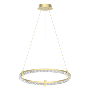 Złota lampa ledowa wisząca 120 cm 4000K 36W ELEGANCE LED