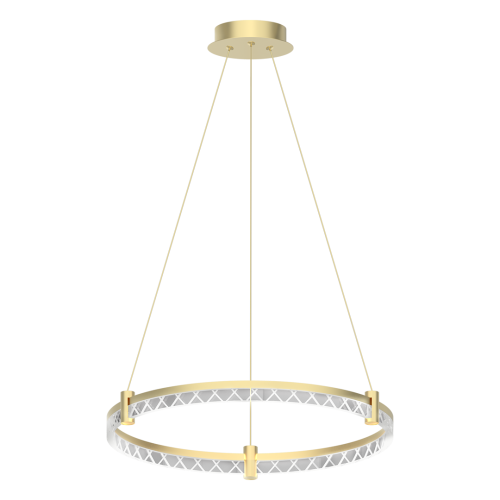 LAMPAMI - lampa wisząca złota nowoczesna, złota lampa ledowa, nowoczesna lampa do salonu, żyrandol nowoczesny do salonu ELEGANCE LED