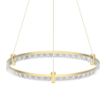 LAMPAMI - lampa wisząca złota nowoczesna, złota lampa ledowa, nowoczesna lampa do salonu, żyrandol nowoczesny do salonu ELEGANCE LED