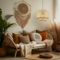 LAMPAMI - lampa sufitowa BOHO, żyrandol BOHO, lampa nad stół, lampa w stylu boho HESTIA