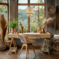 LAMPAMI - lampa sufitowa BOHO, żyrandol BOHO, lampa nad stół, lampa w stylu boho HESTIA