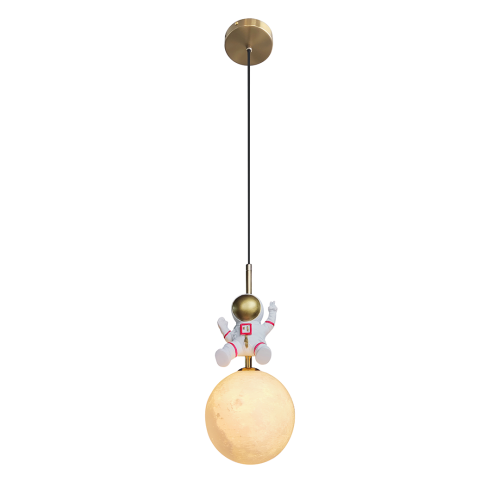 LAMPAMI - lampa dla dziecka, lampa do pokoju dziecięcego, dziecięca lampa wisząca Astronauta