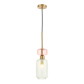 LAMPAMI - lampa wisząca ryflowana, lampa wisząca nad stół, lampa do sypialni wisząca, nowoczesna lampa do salonu MOLLY GREEN