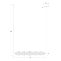 LAMPAMI - lampa sufitowa ledowa SANSA LED szkic