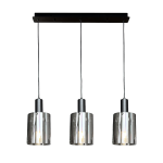 Lampa wisząca potrójna 120 cm 3xE27 ARCADIA BLACK