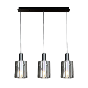 Lampa wisząca potrójna 120 cm 3xE27 ARCADIA BLACK