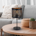 LAMPAMI - czarna lampka nocna, lampka do sypialni, lampka stojąca do salonu, lampa stołowa nowoczesna MORGAN