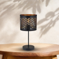 LAMPAMI - czarna lampka nocna, lampka do sypialni, lampka stojąca do salonu, lampa stołowa nowoczesna MORGAN