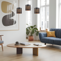 LAMPAMI - lampa nad stół, potrójna lampa wisząca, lampa wisząca czarna, lampa do jadalni MORGAN