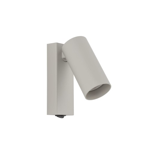 LAMPAMI - lampa ścienna, kinkiet do salonu, kinkiet nowoczesny, kinkiet do sypialni, szara lampa na ścianę FOURTY