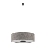 Szara lampa wisząca 130 cm 1xE27 modern classic LAGO L