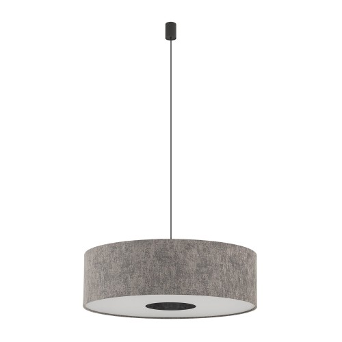 LAMPAMI - szara lampa wisząca, nowoczesna lampa do salonu, lampa do sypialni LAGO L