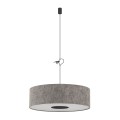 LAMPAMI - szara lampa wisząca, nowoczesna lampa do salonu, lampa do sypialni LAGO L