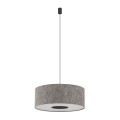 LAMPAMI - szara lampa wisząca, nowoczesna lampa do salonu, lampa do sypialni LAGO M